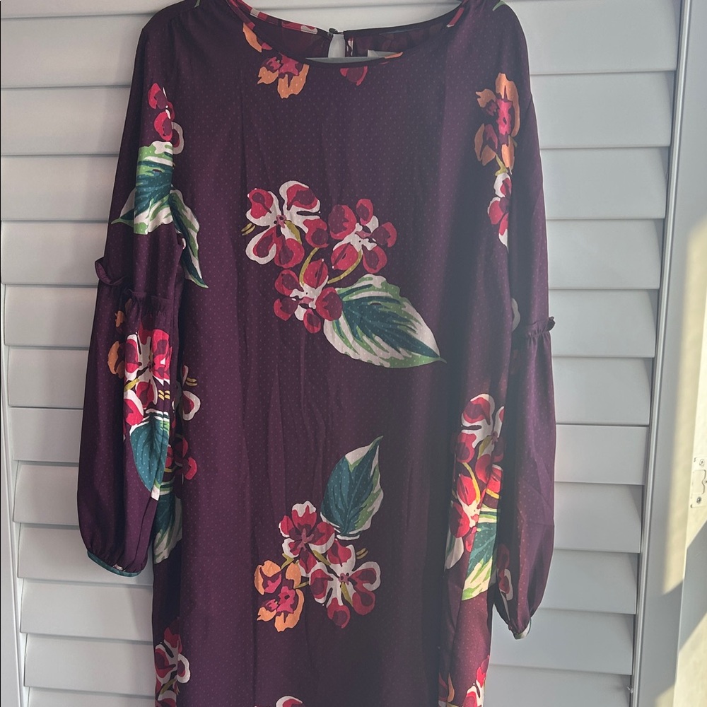 NWT LOFT Floral Long Sleeve Dress
